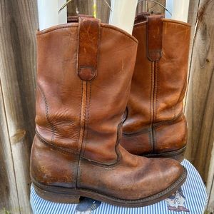RED WING Shoes - PECos Made In USA Leather - Boots Mens Size 7.5 E